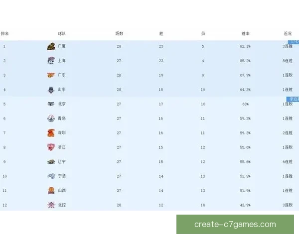 广东超级联赛最新积分榜排名分析及球队表现解读